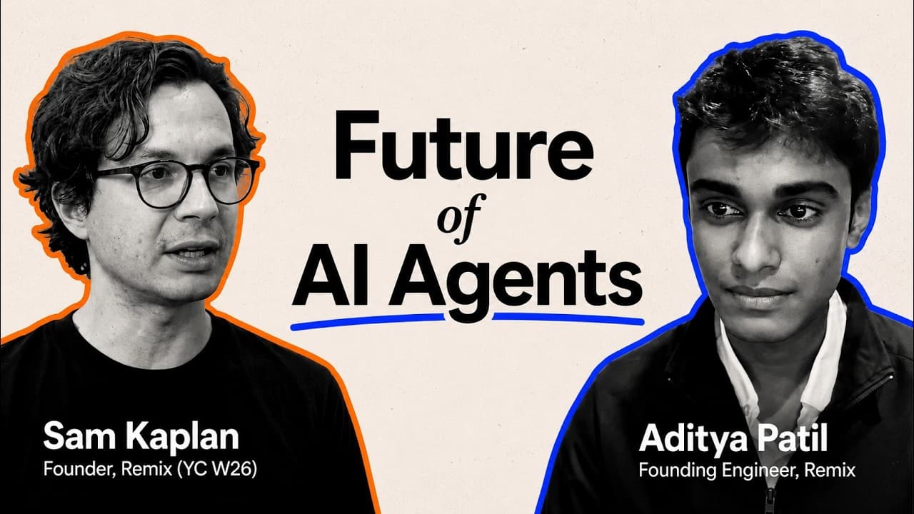 Agents, Jobs, and Startups with Sam Kaplan, Founder of Remix (YC W26)